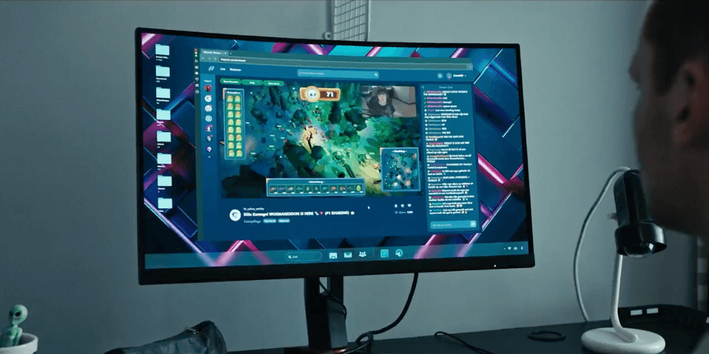 Wesley watching a game stream of Catterpillage that Sem is playing